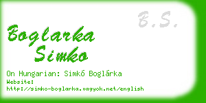 boglarka simko business card